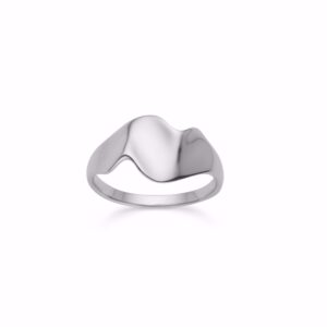 Sølvring i bølget design - 2064/2