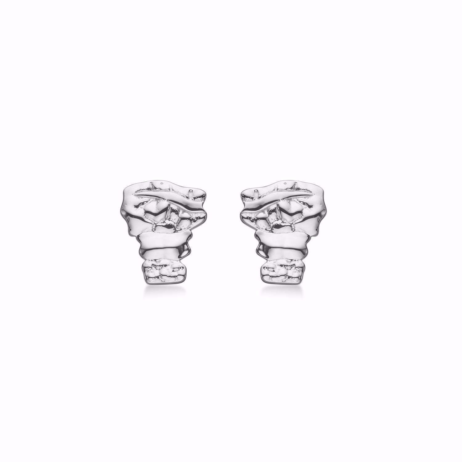 Sophia rustikke sølv øreringe - 2065/1