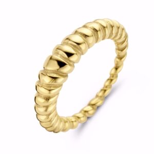 Snoet ring - Rustfrit Stål PVD Guldbelægning