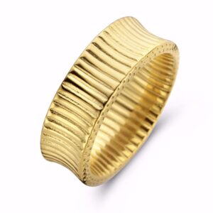 Fine Line Ring - Rustfrit Stål PVD Guldbelægning