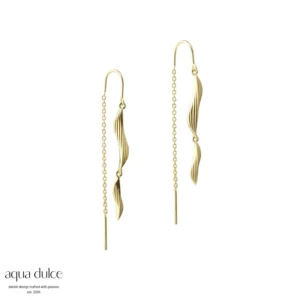 ELARA ørekæder forgyldt sølv - Aqua Dulce 6570