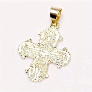 Dagmarkors vedhæng 8 karat guld m. Fadervor 3cm x 1,8cm -  7287/08