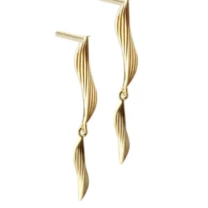 ELARA øreringe forgyldt sølv - Aqua Dulce 6697