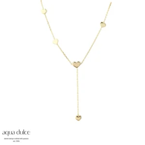 KARLA Y- Halskæde i forgyldt sølv - Aqua Dulce 6701