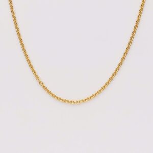 Rund anker kæde 0,5mm forgyldt sølv - Guld & Sølv Design 8512/F