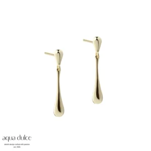 Shiny New Drop Small øreringe forgyldt sølv - Aqua Dulce 6458