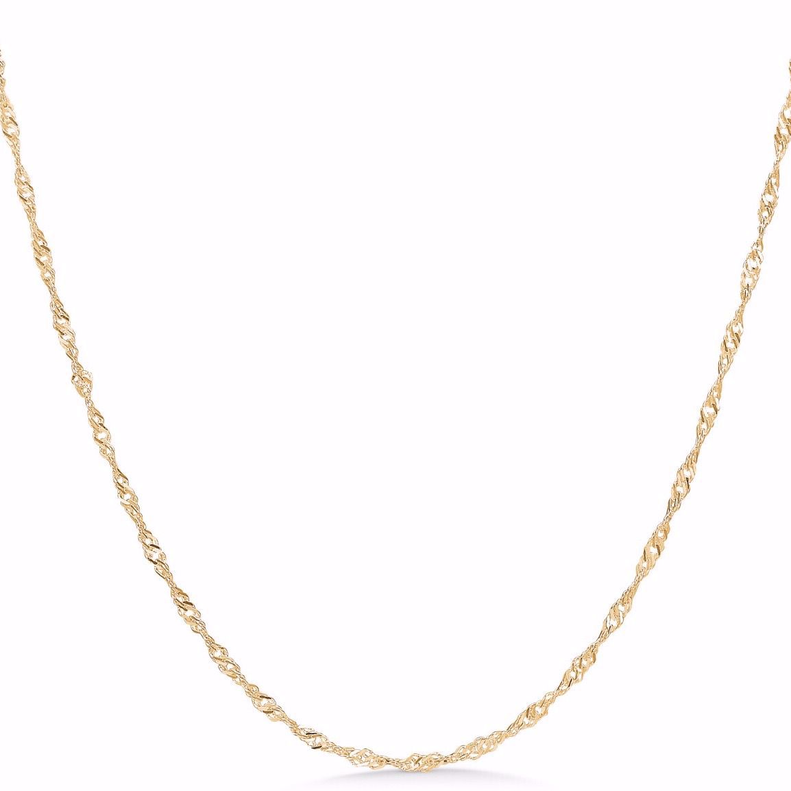 Seville Jewelry halskæde Singapore i forgyldt - 8944/42/F