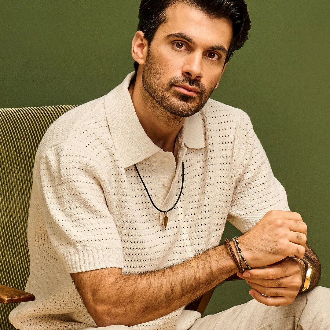 Halskæde til mænd med sort PIL vedhæng Frank1967 7FN-0011 - Billede 2