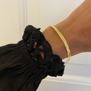 CARA 4mm slange armbånd i forgyldt sølv – Seville Jewelry