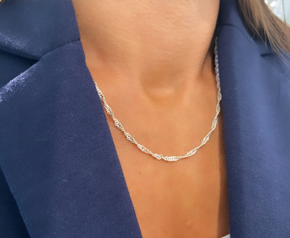 Seville Jewelry halskæde Singapore i sølv - 8944/42 - Billede 2