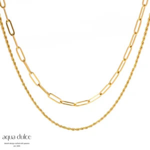 Double Up halskæde - Bay By Aqua Dulce