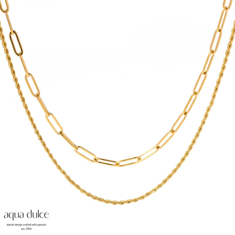 Double Up halskæde - Bay By Aqua Dulce