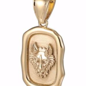 Halskæde til mænd - guldfarvet stål - 30107