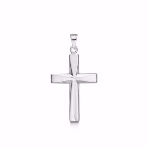 Kors vedhæng i sølv 24mm x 16mm - 30055