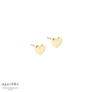 Karla Small 6mm hjerte øreringe - Aqua Dulce 6416