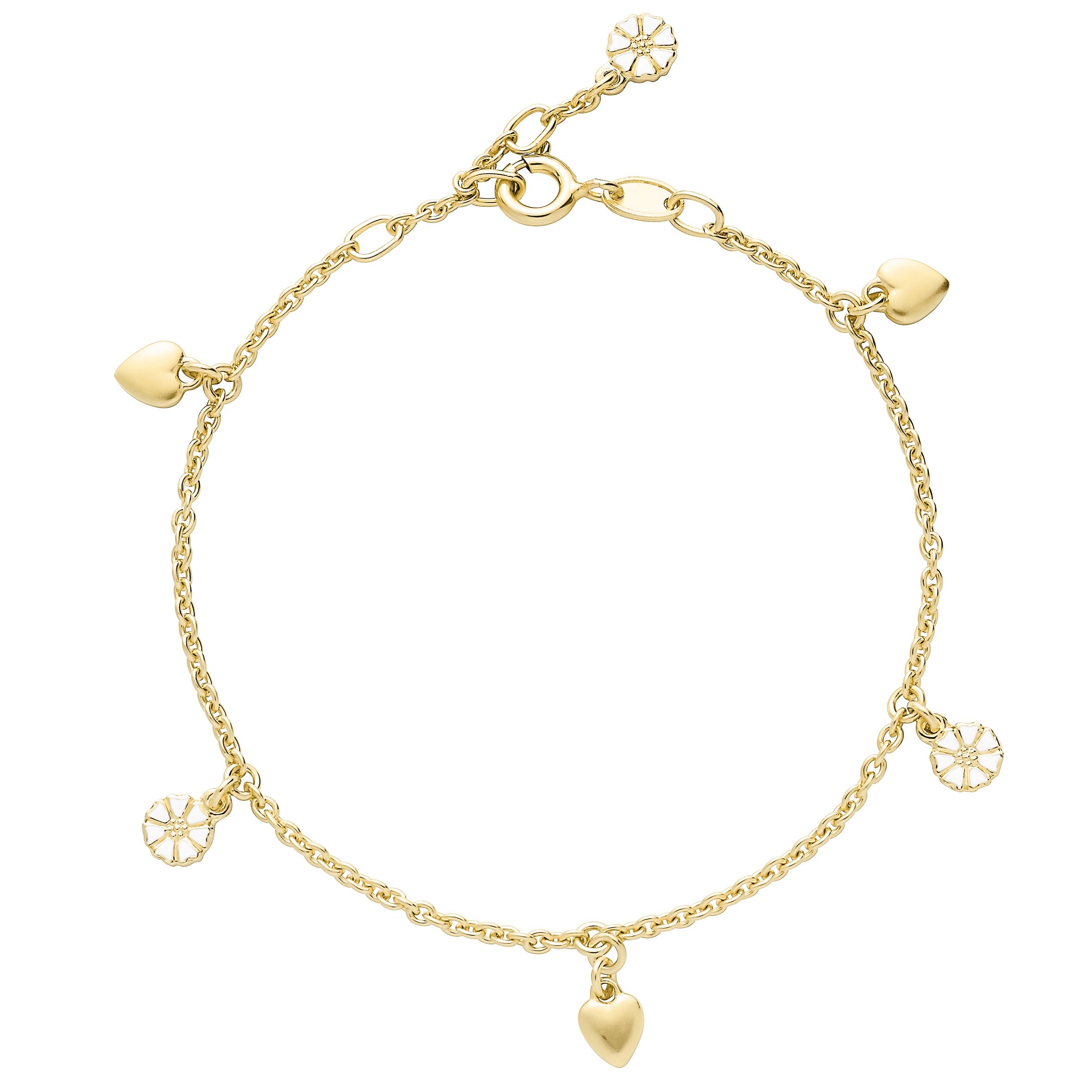 Lund Copenhagen Marguerit Hjerte Armbånd