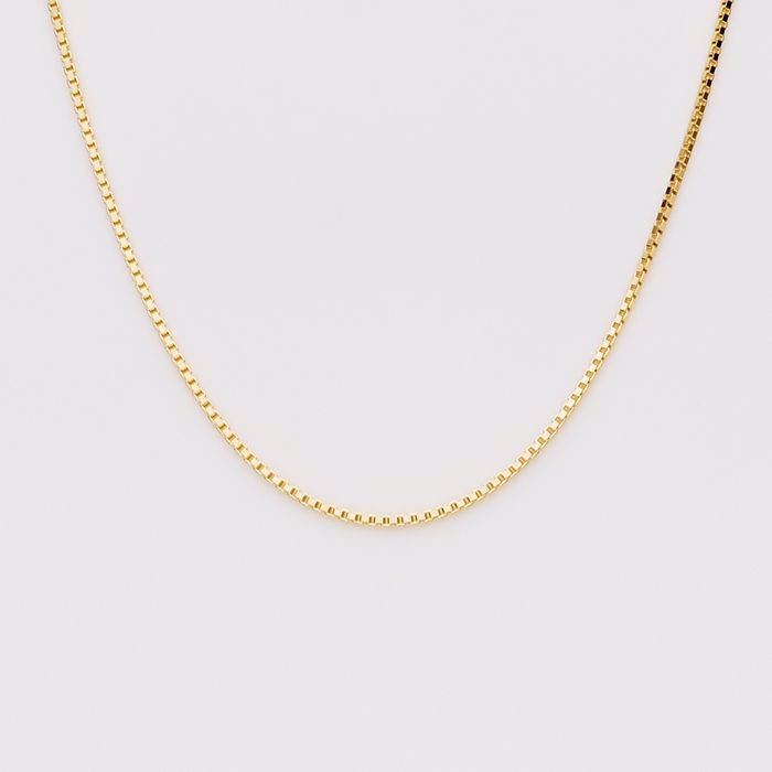 Halskæde venezia 1,0mm forgyldt sølv - Guld & Sølv Design 8227/F