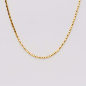 Halskæde venezia 1,15mm - Forgyldt sølv - Guld & Sølv Design 8228/F