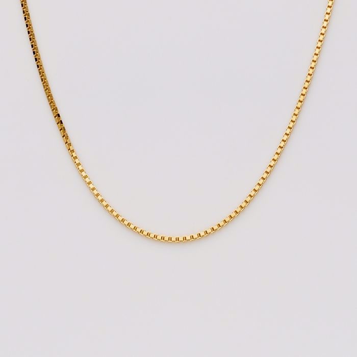 Halskæde venezia 1,15mm - Forgyldt sølv - Guld & Sølv Design 8228/F