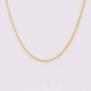 Halskæde venezia 1,3mm forgyldt sølv - Guld & Sølv Design 8229/F