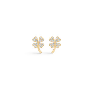 Firkløver øreringe i forgyldt sølv - Seville Jewelry