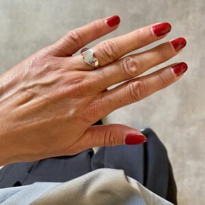 Sølvring i bølget design - 2064/2