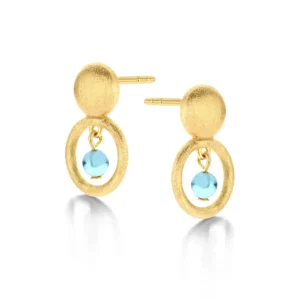 Spirit Icons Annika øreringe blå sten - 42782