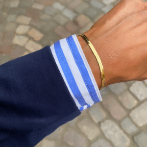 Armbånd flad slange i forgyldt sølv - Seville Jewlery 8955/F