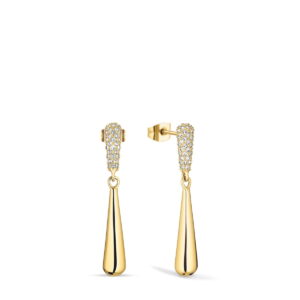 Bering Arctic pavé dråbe øreringe - 754-27-05