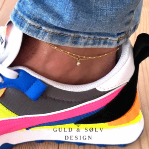 Dobbelt forgyldt ankelkæde - Guld & Sølv Design 81001/27/F