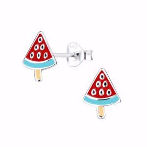 Melon ørestikkere i sølv