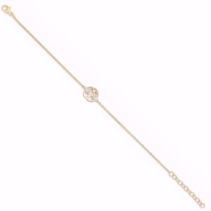 Livets Træ armbånd i forgyldt 925 sterling sølv - 8974/F