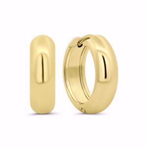 Huggies øreringe i rustfrit stål med PVD guldbelægning - CO88
