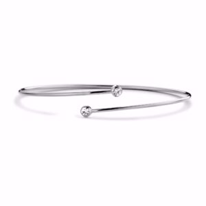 Armring med zirkonia sten - Rustfrit stål - CO88