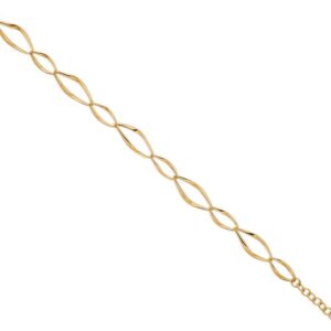 Armbånd i forgyldt sølv - Guld & Sølv Design - 81040