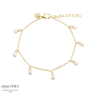 Aqua Dulce DARLING BUBBELS perlearmbånd med charms 5594