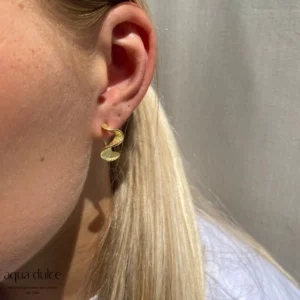 Aqua Dulce RHUMBA forgyldt 25mm hoops 5320