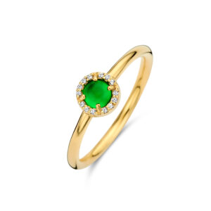 Spirit Icons ring Euphoria med grøn agat 53592