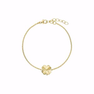 Forgyldt firkløver armbånd – Guld & Sølv Design