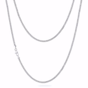 Halskæde 3mm panser i stål – 50cm/55cm/60cm
