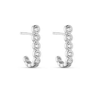 Sølv ørestikker med zirkonia – 1,6 cm – Seville Jewelry