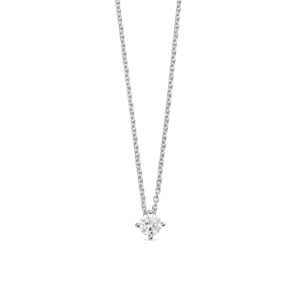 Halskæde i sølv med zirkonia – Guld & Sølv Design