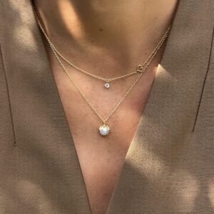 FRIDA halskæde i forgyldt sølv med hjerte – Spirit Icons