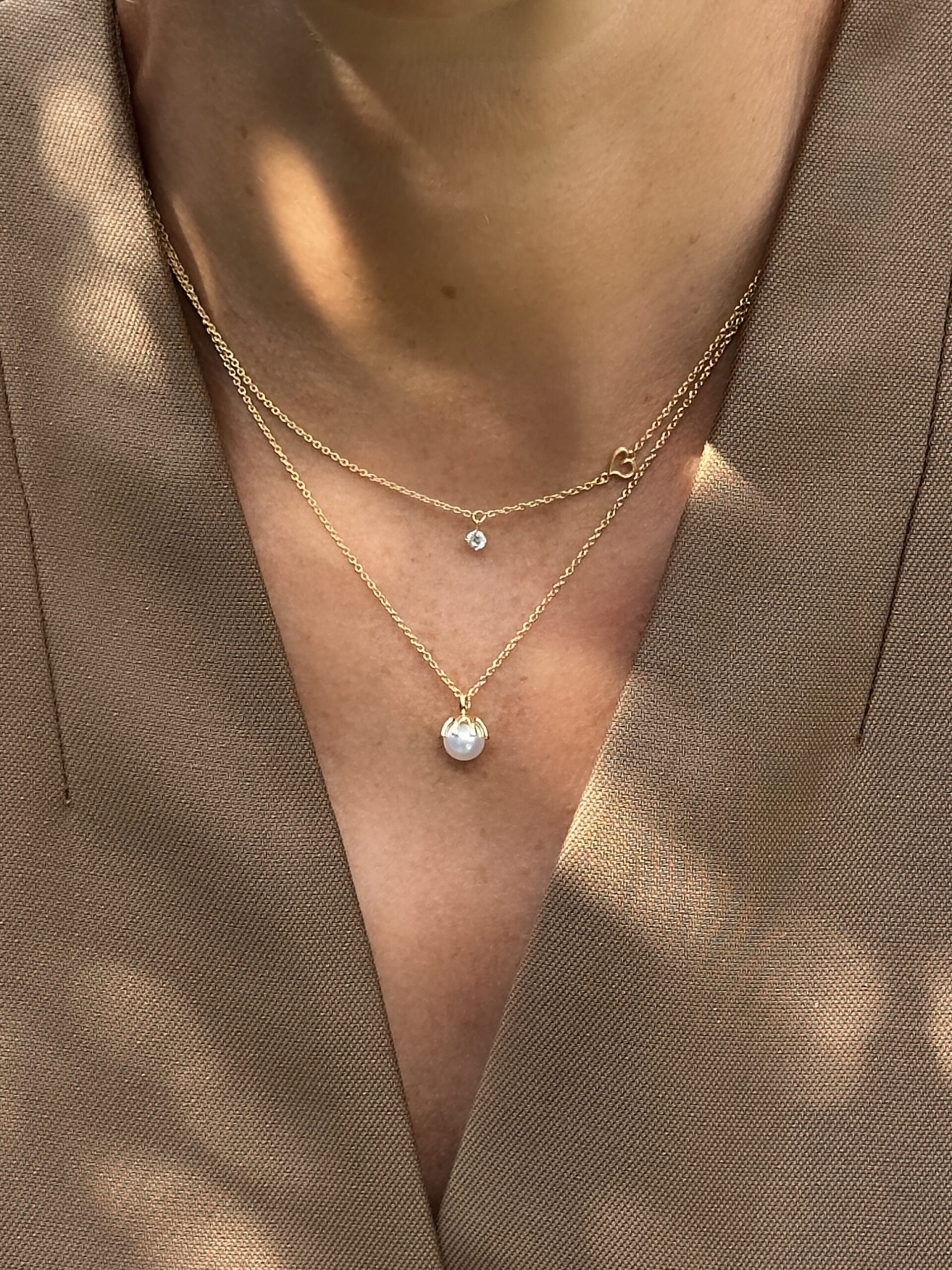 FRIDA halskæde i forgyldt sølv med hjerte – Spirit Icons - Billede 2