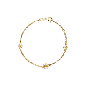 Marguerit armbånd i forgyldt sølv - Lund Copenhagen