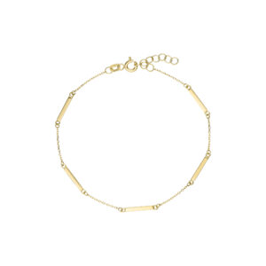 Armbånd i 8 kt. guld med smalle pinde – Guld & Sølv Design