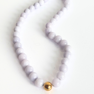 Purple halskæde med lys lilla sten – 47 cm – Bay by Aqua Dulce