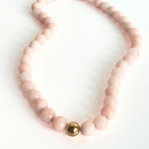 Rose sten halskæde – 47 cm – Bay by Aqua Dulce