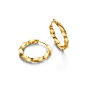 LINDA hoops 20 mm i forgyldt 925 sterling sølv – Spirit Icons