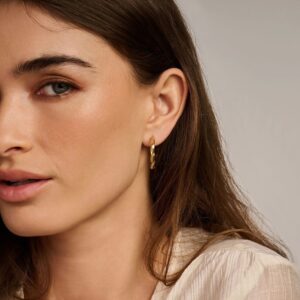 LINDA hoops 20 mm i forgyldt 925 sterling sølv – Spirit Icons